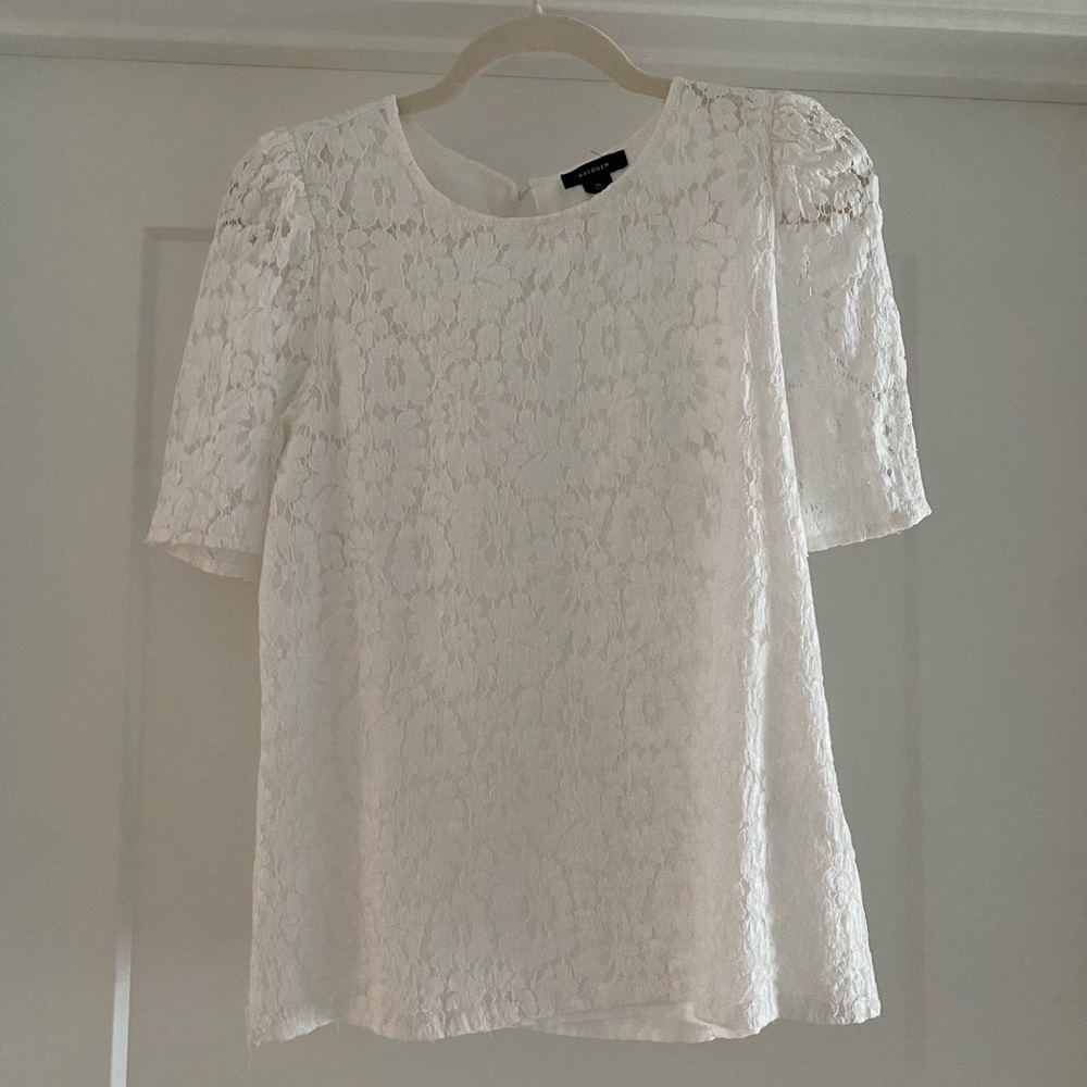 Elegant White Lace Top